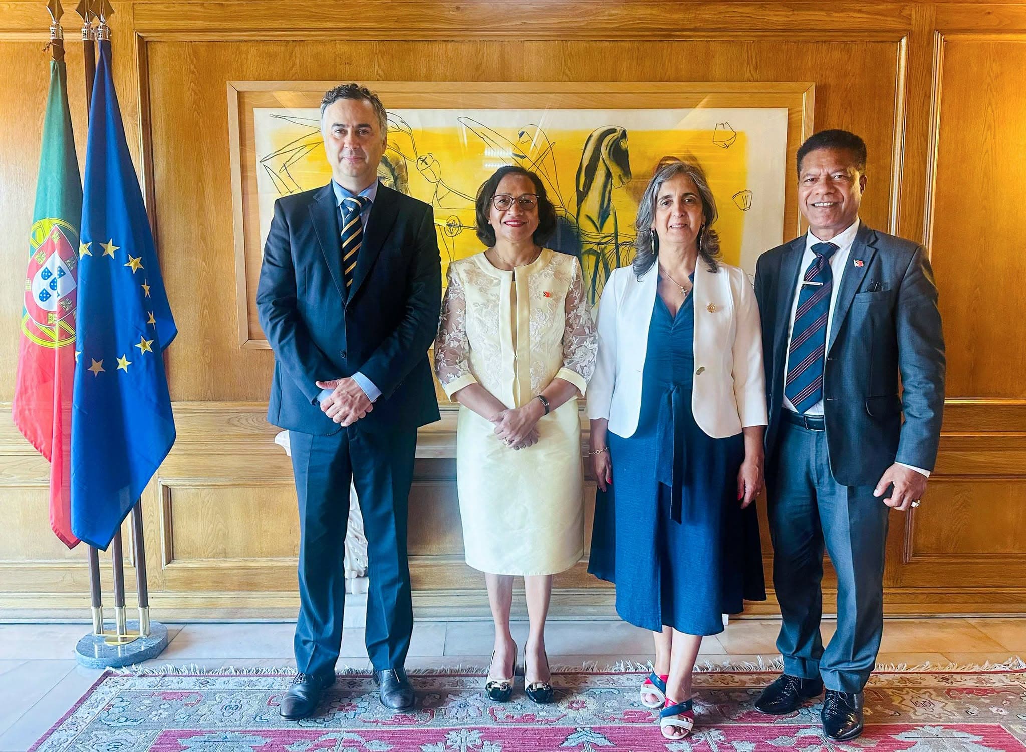 Ministra Dulce de Jesus Agradesese Governu Portugal Tanba Implementa Projetu CAFE iha Timor-Leste